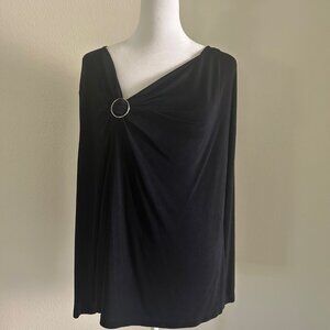 Chicos Travelers Top Stretchy Black Tunic Shirt Long Slinky Size XL 3